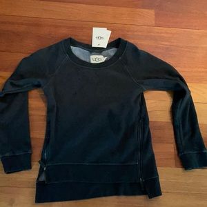 Ugg sweatshirt dark gray fuzzy inside XS